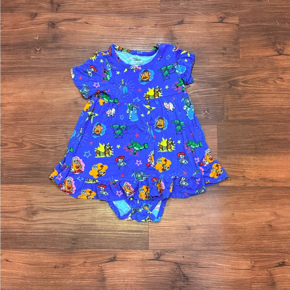 Posh Peanut Toy Story Ruffled Dress Bodysuit